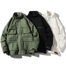 Load image into Gallery viewer, Trend Multi-pockets Top Loose Coat Simple Casual Jacket for Men, M, L, XL, XXL, XXXL