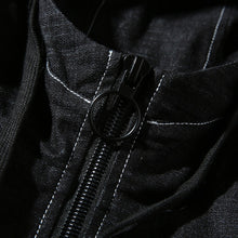 Load image into Gallery viewer, Hooded Casual Letter Print Tooling Denim Jacket for Men, M, L, XL, XXL, XXXL, XXXXL