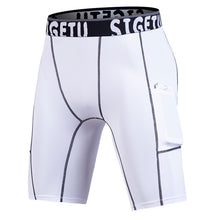 Load image into Gallery viewer, SIGETU Quick-drying Stretch Tights Five Pants(Color:Gray Size:XXXL), S, M, L, XL, XXL, XXXL