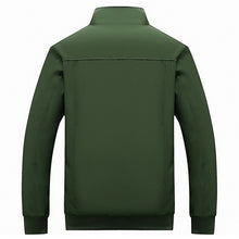 Load image into Gallery viewer, Solid Color Collage Long Sleeve Stand Collar Men Jacket, L, XL, XXL, XXXL, XXXXL, 5XL