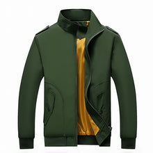 Load image into Gallery viewer, Solid Color Collage Long Sleeve Stand Collar Men Jacket, L, XL, XXL, XXXL, XXXXL, 5XL