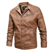 Load image into Gallery viewer, Fashionable Men Leather Jacket, M, L, XL, XXL, XXXL, 4XL