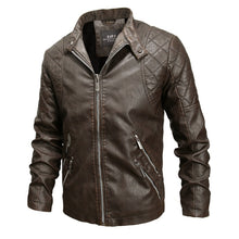 Load image into Gallery viewer, Autumn And Winter Fashion Tide Male Leather Jacket, M, L, XL, XXL, XXXL, 4XL