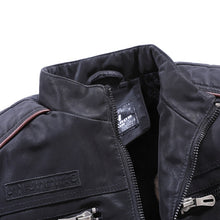 Load image into Gallery viewer, Men Casual Leather Jacket Coat(Color:Coffee Size:XXXL), M, L, XL, XXL, XXXL