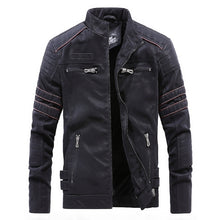 Load image into Gallery viewer, Men Casual Leather Jacket Coat(Color:Coffee Size:XXXL), M, L, XL, XXL, XXXL