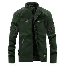 Load image into Gallery viewer, Men Casual Leather Jacket Coat(Color:Coffee Size:XXXL), M, L, XL, XXL, XXXL
