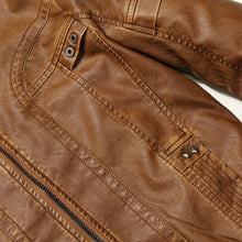 Load image into Gallery viewer, Men Plus Velvet Fashion Leather Jacket Motorcycle Coat, M, L, XL, XXL, XXXL, 4XL, 5XL