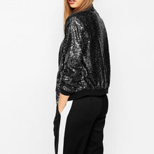 Load image into Gallery viewer, Women Wild Casual Sequin Jacket Short Coat (Color:Gold Size:XXL), S, M, L, XL, XXL