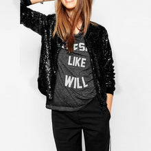 Load image into Gallery viewer, Women Wild Casual Sequin Jacket Short Coat (Color:Gold Size:XXL), S, M, L, XL, XXL