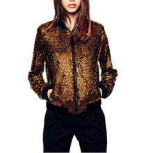 Load image into Gallery viewer, Women Wild Casual Sequin Jacket Short Coat (Color:Gold Size:XXL), S, M, L, XL, XXL