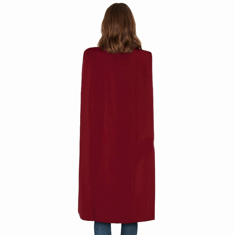 Women Casual Cape Unbuttoned Shawl Coat(Color:Pink Size:XL), S, M, L, XL, XXL