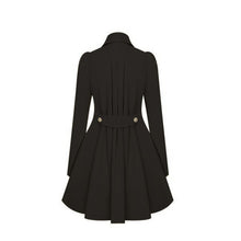 Load image into Gallery viewer, Slim Mid-length Commuter Jacket Trench Coat (Color:Black Size:S), S, M, L, XL, XXL, 3XL