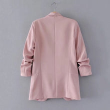 Load image into Gallery viewer, Women Solid Color Buckleless Slim Casual Suit (Color:Black Size:M), S, M, L, XL, XXL