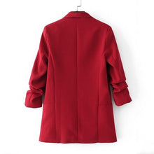 Load image into Gallery viewer, Women Solid Color Buckleless Slim Casual Suit (Color:Black Size:M), S, M, L, XL, XXL