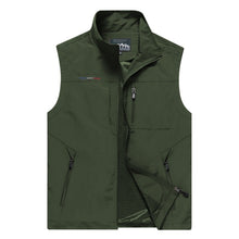 Load image into Gallery viewer, Men Sleeveless Stand Collar Loose Vest Multi-pockets Vest, M, L, XL, XXL, XXXL, XXXXL, 5XL, 6XL
