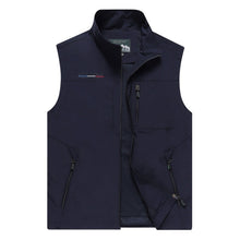 Load image into Gallery viewer, Men Sleeveless Stand Collar Loose Vest Multi-pockets Vest, M, L, XL, XXL, XXXL, XXXXL, 5XL, 6XL