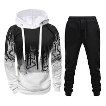 Load image into Gallery viewer, Men Loose Print Hoodie Sport Sweatshirt Set (Color:Army Green Size:XXXL), S, M, L, XL, XXL, XXXL, XXXXL, 5XL