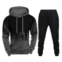 Load image into Gallery viewer, Men Loose Print Hoodie Sport Sweatshirt Set (Color:Army Green Size:XXXL), S, M, L, XL, XXL, XXXL, XXXXL, 5XL