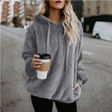 Long-sleeved Hooded Solid Color Women Sweater Coat (Color:Dark Gray Size:XXXXXL), Color:Dark Gray Size:S, Color:Light Grey Size:S, Color:Dark Blue Size:S, Color:Wine Red Size:S, Color:Green Size:S, Color:Dark Gray Size:M, Color:Brown Size:M            ...
