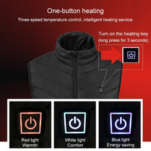Load image into Gallery viewer, USB Heated Smart Constant Temperature Hooded Warm Coat for Men and Women (Color:Dark Blue Size:XXXXL), S, M, L, XL, XXL, 3XL, 4XL