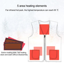 Load image into Gallery viewer, Plus Velvet Inside Men and Women Intelligent Charging Heating Vest Warm Clothes(Color:Black Size:XXXL), S, M, L, XL, XXL, XXXL
