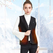Load image into Gallery viewer, Plus Velvet Inside Men and Women Intelligent Charging Heating Vest Warm Clothes(Color:Black Size:XXXL), S, M, L, XL, XXL, XXXL