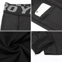 Load image into Gallery viewer, Running Training Sweat Wicking Stretch Tights With Pocket (Color:Red Size:S), S, M, L, XL, XXL