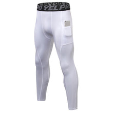 Load image into Gallery viewer, Running Training Sweat Wicking Stretch Tights With Pocket (Color:Red Size:S), S, M, L, XL, XXL
