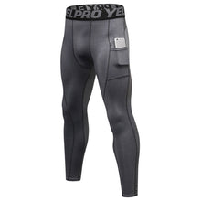 Load image into Gallery viewer, Running Training Sweat Wicking Stretch Tights With Pocket (Color:Red Size:S), S, M, L, XL, XXL