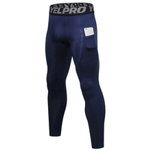 Load image into Gallery viewer, Running Training Sweat Wicking Stretch Tights With Pocket (Color:Red Size:S), S, M, L, XL, XXL