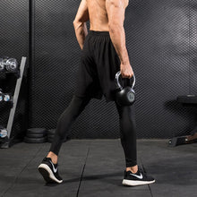 Load image into Gallery viewer, Fake Two Piece Fitness Leisure Stretch Quick Drying Pants, S, M, L, XL, XXL