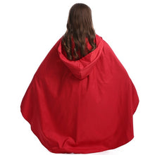 Load image into Gallery viewer, Little Red Riding Hood Parent Child Fairy Tale Drama Performance Costume Little Red Riding Hood Dress Little Maid Two Dress Halloween Costume (Color:Cape+Maid Size:L), XS, S, M, L
