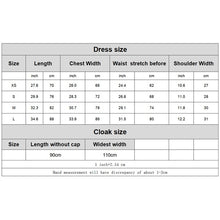Load image into Gallery viewer, Little Red Riding Hood Parent Child Fairy Tale Drama Performance Costume Little Red Riding Hood Dress Little Maid Two Dress Halloween Costume (Color:Cape+Maid Size:L), XS, S, M, L