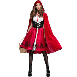 Little Red Riding Hood Costume For Adults Cosplay, S, M, L, XL, XXL, XXXL