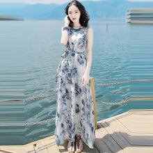 Load image into Gallery viewer, Slim-fit Sleeveless Polyester Dress