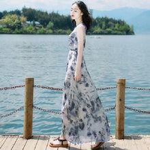 Load image into Gallery viewer, Slim-fit Sleeveless Polyester Dress