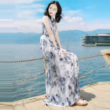 Load image into Gallery viewer, Slim-fit Sleeveless Polyester Dress