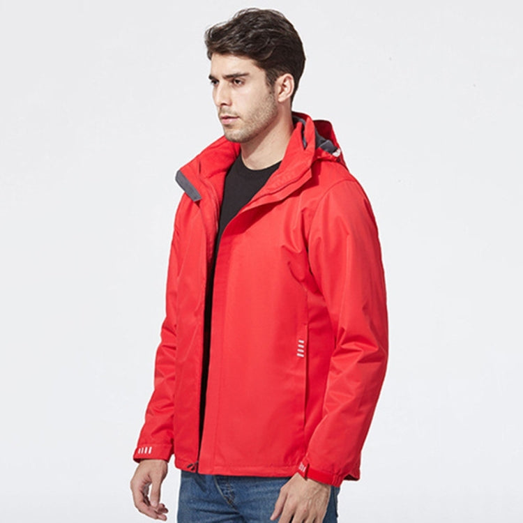 Mens Detachable Two Piece Warm, Waterproof And Breathable Couples Stormsuit (Color:Gentleman Grey Size:XXXXL), M, L, XL, XXL, XXXL, XXXXL