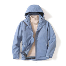 Load image into Gallery viewer, Mens Detachable Two Piece Warm, Waterproof And Breathable Couples Stormsuit (Color:Gentleman Grey Size:XXXXL), M, L, XL, XXL, XXXL, XXXXL