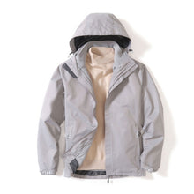Load image into Gallery viewer, Mens Detachable Two Piece Warm, Waterproof And Breathable Couples Stormsuit (Color:Gentleman Grey Size:XXXXL), M, L, XL, XXL, XXXL, XXXXL