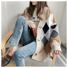 Loose And Lazy Knit Cardigan, Free Size