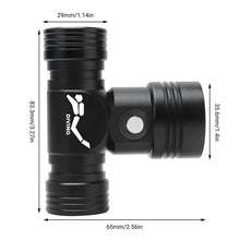 Load image into Gallery viewer, 60m Underwater Photography Video Fill-up Headlight Diving Flashlight with Battery Display Function(Headlight+Battery+Charger)