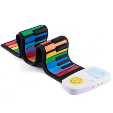 Load image into Gallery viewer, 49-key Hand Roll Silicone Children Electronic Piano, colored