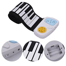 Load image into Gallery viewer, 49-key Hand Roll Silicone Children Electronic Piano, colored