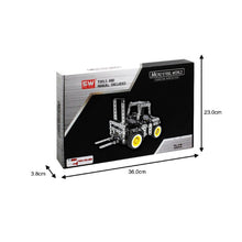 Load image into Gallery viewer, 589PCS Stainless Steel Gear Manually Operated Forklift DIY Assembly Building Block Educational Toys Kit for MoFun SW-030