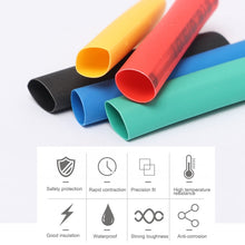 Load image into Gallery viewer, 140 PCS / Box Waterproof High Toughness Oxidation Resistance Seal Heat-shrinkable Butt Wire Tube, Random Color Delivery, Butt Wire Tube