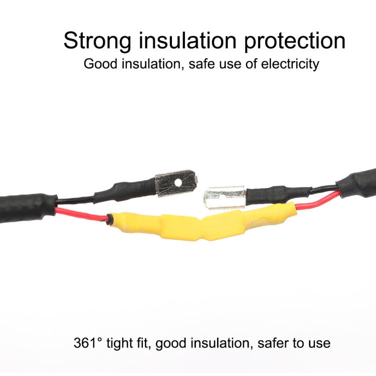 140 PCS / Box Waterproof High Toughness Oxidation Resistance Seal Heat-shrinkable Butt Wire Tube, Random Color Delivery, Butt Wire Tube