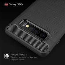 Load image into Gallery viewer, Brushed Texture Carbon Fiber TPU Case for Galaxy S10+