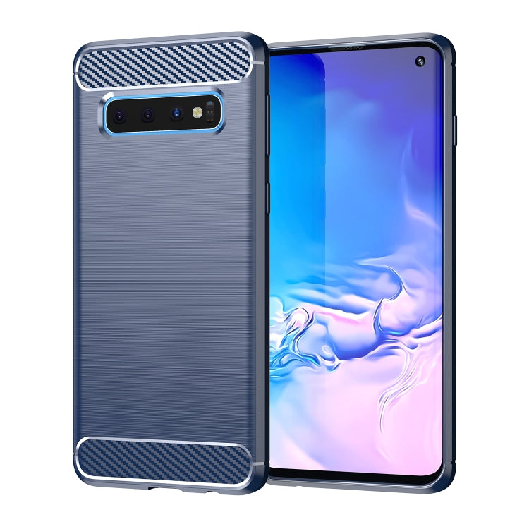 Brushed Texture Carbon Fiber TPU Case for Galaxy S10