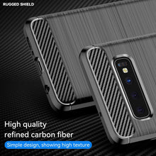 Load image into Gallery viewer, Brushed Texture Carbon Fiber TPU Case for Galaxy S10